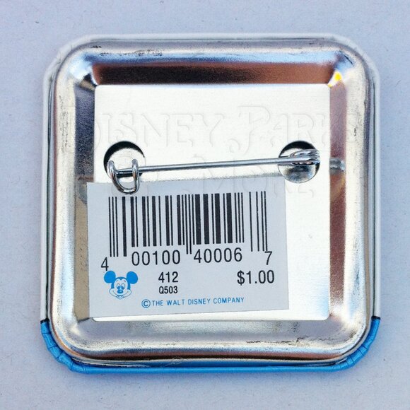 Vintage Disneyland Splash Mountain Button Pin Vulture Logo 1996 Disney Parks - Picture 2 of 3